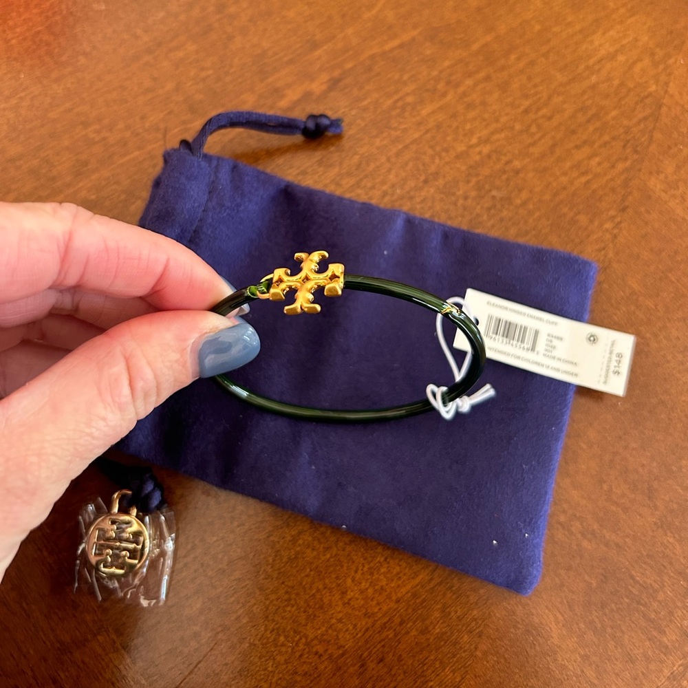 NWT Tory Burch eleanor hinged cuff enamal cuff